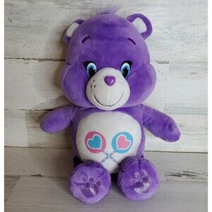 Care Bears Share Bear Purple White Lollipops 12" Plush Stuffed Animal 2015 NICE!